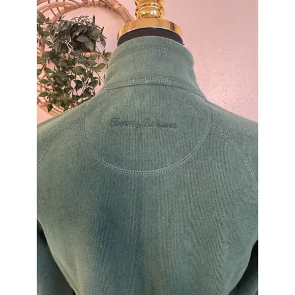 Michigan State Spartans Tommy Bahama Quarter Zip Sweater MSU Preppy Football NWT - Picture 8 of 10